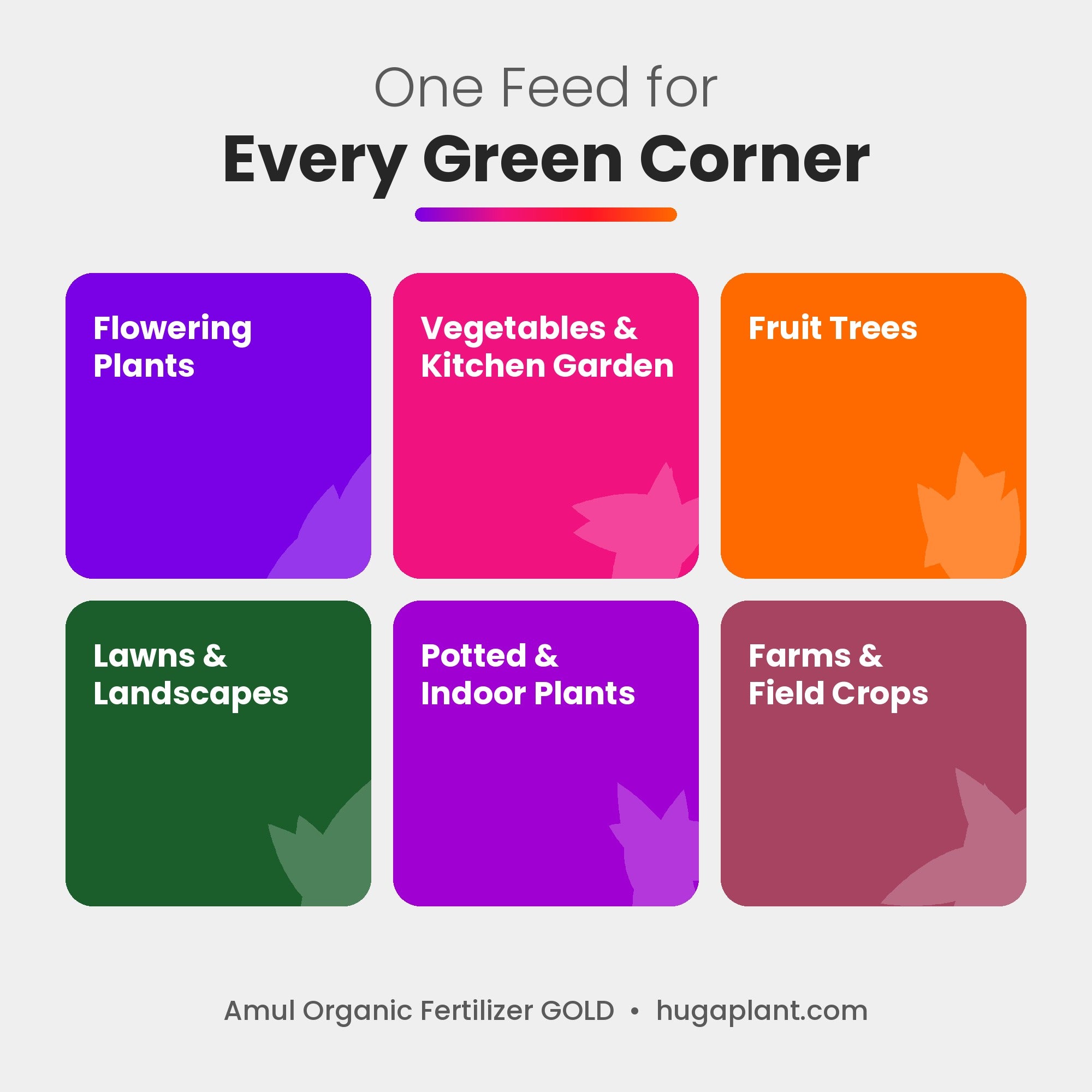 Suitable for flowers, vegetables, fruit trees, lawns, potted plants and crops