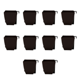 Chatura 8cm Self Watering Square Pot with Rail Hook for Home & Garden Decor (8CM|3.4INCH)