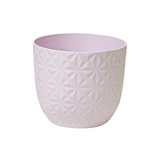 Verona Diamond Planter 14cm Round Plastic Pot For Home & Garden (14CM | 5.5INCH)