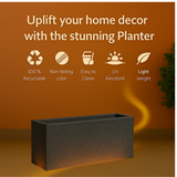 L E D Rectangle Pots for Home & Garden (Pack of 1)