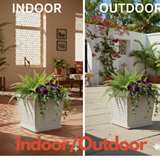 Marco Rotomolded Pots And Tray for Home & Garden (Pack of 1)