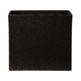Quebec Square Rotomolded Plastic Pot for Home & Garden (Brown Stone Finish, Pack of 1)