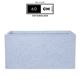 Hug A Plant | Quebec Rectangle 60CM Rotomolded Plastic Pot for Home & Garden (Pack of 1)