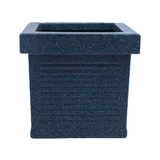 Cubo Rotomolded Square Plastic Pot For Home & Garden (Midnight Stone Finish, Pack Of 1)