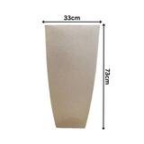 Roll Pot Rotomolded Square Planter for Home Gardening | Indoor Gardens |Home & Garden (White Stone Finish)