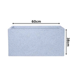 Hug A Plant | Quebec Rectangle 60CM Rotomolded Plastic Pot for Home & Garden (Pack of 1)