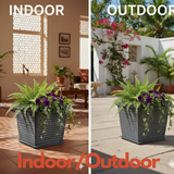 Marco Rotomolded Pots And Tray for Home & Garden (Pack of 1)