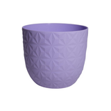 Verona Diamond Planter 14cm Round Plastic Pot For Home & Garden (14CM | 5.5INCH)
