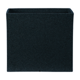 Quebec Square Rotomolded Plastic Pot for Home & Garden (Midnight Stone Finish, Pack of 1)