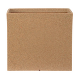 Quebec Square Rotomolded Plastic Pot for Home & Garden (Cream Stone Finish, Pack of 1)