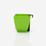 Chatura 8cm Self Watering Square Pot with Rail Hook for Home & Garden Decor (8CM|3.4INCH)