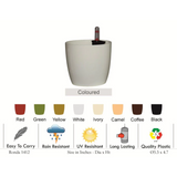 Ronda 1412 Round Plastic Pot (Without Self-Wateriing Kit)