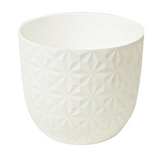 Verona Diamond Planter 22cm Round Plastic Pot For Home & Garden (22CM | 8INCH)