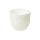 Verona Diamond Planter 11cm Round Plastic Pot For Home & Garden (11CM | 4INCH)