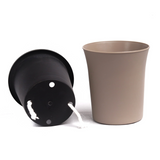 Hug A Plant | Oslo 10.5cm Round Plastic Pots with Inner for Home & Garden