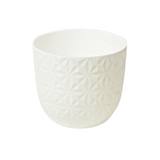 Verona Diamond Planter 14cm Round Plastic Pot For Home & Garden (14CM | 5.5INCH)