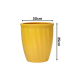 Kyiv Planter Round Plastic Pot for Home & Garden Decor