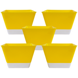 SP4 10cm Square selfwatering Pot For Tabletop | Office | Indoor Garden | Home& Garden (4INCH | 10CM)