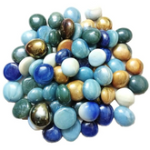 Hard Mixed Glass Pebbles for Decoration |Garden|Table|Terrariums| Home Decor|Vase Fillers