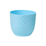 Verona Diamond Planter 14cm Round Plastic Pot For Home & Garden (14CM | 5.5INCH)