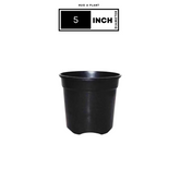 5 Inch Gro Pro Black Plastic Pot for Home & Garden