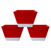SP4 10cm Square selfwatering Pot For Tabletop | Office | Indoor Garden | Home& Garden (4INCH | 10CM)