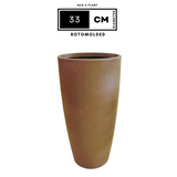 Hug A Plant | Venice Planter Rotomolded Round Plastic Pot Without Inner for Home & Garden (Pack of 1, Sand Stone Finish)