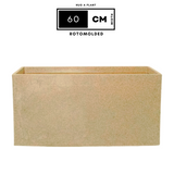 Hug A Plant | Quebec Rectangle 60CM Rotomolded Plastic Pot for Home & Garden (Pack of 1)