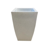 Roll Pot Rotomolded Square Planter for Home Gardening | Indoor Gardens |Home & Garden (White Stone Finish)