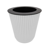 Kia 12.8cm Round Pot With Inner Planters for Home, Office, Home & Garden (12.8CM | 5INCH)