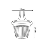 Hug A Plant | Bello Hook Hanging Plastic Pot for Home & Garden (Pack of 1)