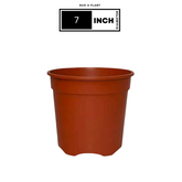 7 Inch Gro Pro Terracotta Plastic Pot for Home & Garden