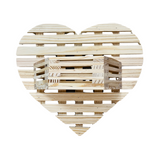 Love Wall Pot|Decorative Wooden Wall Hanging Flower Pot for Live Plant/Flower Pot/ Artificial Flowers Home Living Room & Garden Decor