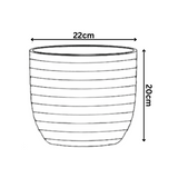 Verona 22cm Round Plastic Pot For Home & Garden