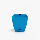 Chatura 8cm Self Watering Square Pot with Rail Hook for Home & Garden Decor (8CM|3.4INCH)