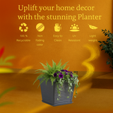 Marco Rotomolded Pots And Tray for Home & Garden (Pack of 1)