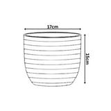 Verona 17cm Round Plastic Pot For Home & Garden