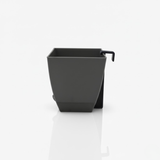 Chatura 8cm Self Watering Square Pot with Rail Hook for Home & Garden Decor (8CM|3.4INCH)