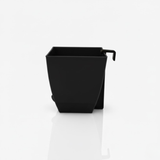 Chatura 8cm Self Watering Square Pot with Rail Hook for Home & Garden Decor (8CM|3.4INCH)