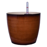 Ronda 2320 Round Plastic Pot With Self-Watering Kit (Ceramic Finish)