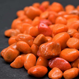 Orange Painted Pebbles for Decoration |Garden|Table|Terrariums| Home Decor|Vase Fillers