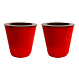 Kia 12.8cm Round Pot With Inner Planters for Home, Office, Home & Garden (12.8CM | 5INCH)