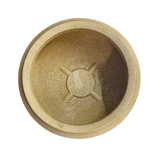 Hug A Plant | Malta Planter Rotomolded Round Plastic Pot for Home & Garden (Pack of 1, Cream Stone Finish)