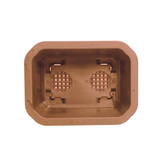 Hug A Plant | Juniper 16CM Rectangle Plastic Pots for Home & Garden (16CM|6INCH)