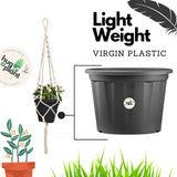 4 Inch Grower Plastic Pot Black