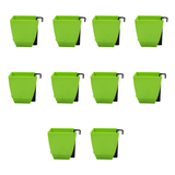 Chatura 8cm Self Watering Square Pot with Rail Hook for Home & Garden Decor (8CM|3.4INCH)