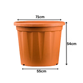 28 Inch Grower Plastic Pot Terracotta