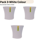Hug A Plant Arc Pot(5 Inch) White colour for Home & Garden