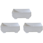 Bonsai Small Rectangle 4inch Pot For Tabletop | Office | Indoor Garden | Home& Garden (4INCH | 10CM)