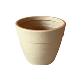 Hug A Plant | Barca Round Rotomolded Plastic Pot for Home & Garden (Cream Stone Finish, Pack of 1)